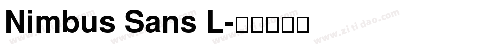 Nimbus Sans L字体转换